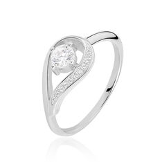 Bague Argent Rhodie Serena Goutte Oxyde