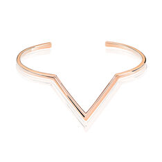 Bracelet Millie Plaque Or Rose Forme V