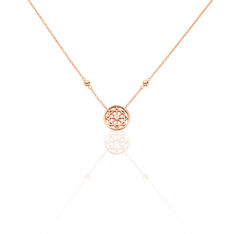 Collier Argent Rose Peinda Cercle Oxyde - Colliers Femme | Marc Orian