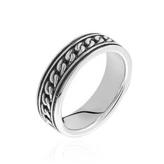 Bague Argent Rhodie Balthazar Vagues