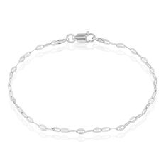 Bracelet Argent Rhodie Adelaide Maille Fantaisie