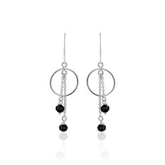 Boucles D'Oreilles Argent Et Pierre