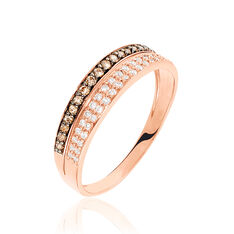Bague Or Rose Et Diamants
