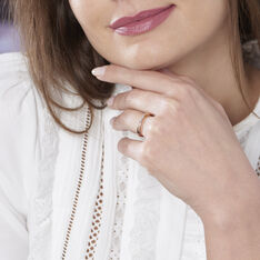 Bague Suzie Or Rose Et Diamant - Parure de mariage Femme | Marc Orian