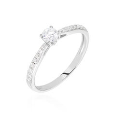 Solitaire Or Blanc Laetitia Diamant