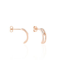 Demi Creoles Argent Rose Jessie Oxyde