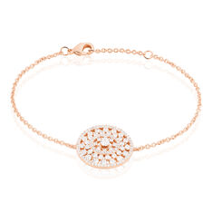 Bracelet Plaque Or Rose Anastasia