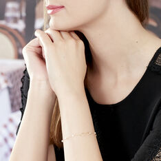 Bracelet Or Jaune Et Perle De Culture