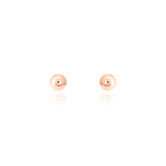 Boucles D'Oreilles Or Rose Boule - Clous d'oreilles Femme | Marc Orian
