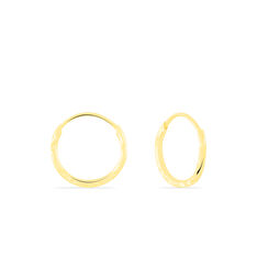 Creoles Or Jaune Ciselee