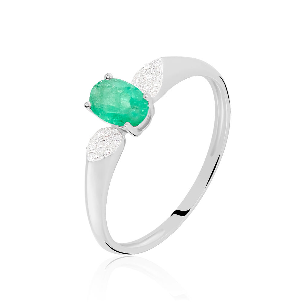 marc orian bague or blanc emeraude marc orian bague or blanc emeraude