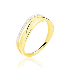 Bague Or Jaune Vague Diamants