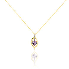 Collier Or Jaune Et Amethyste - Colliers Femme | Marc Orian