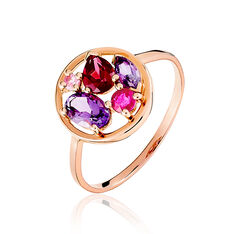 Bague Naoelle Or Rose Amethyste