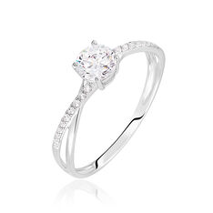 Bague Dana Or Blanc Oxydes - Bagues Femme | Marc Orian