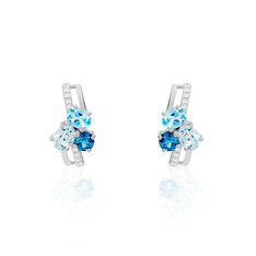 Boucles D'Oreilles  Lilia Or Blanc