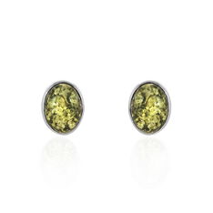 Boucles D'Oreilles Argententourees Ambre