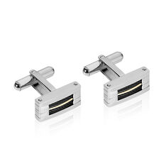 Boutons De Manchettes Acier Et Or