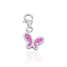 Charms Argent Et Strass