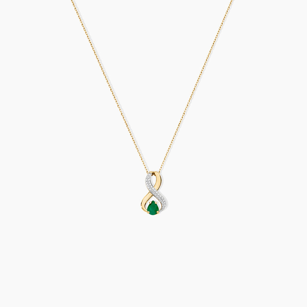 Collier Iolo Or Jaune Emeraude - Colliers avec pierres Femme | Marc Orian