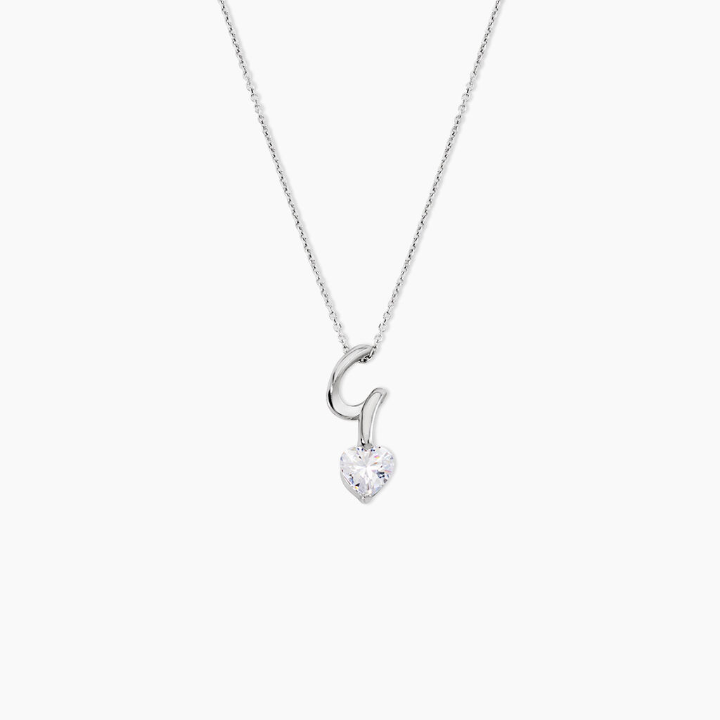 Collier Amayes Argent Blanc Oxyde De Zirconium - Colliers avec pierres Femme | Marc Orian