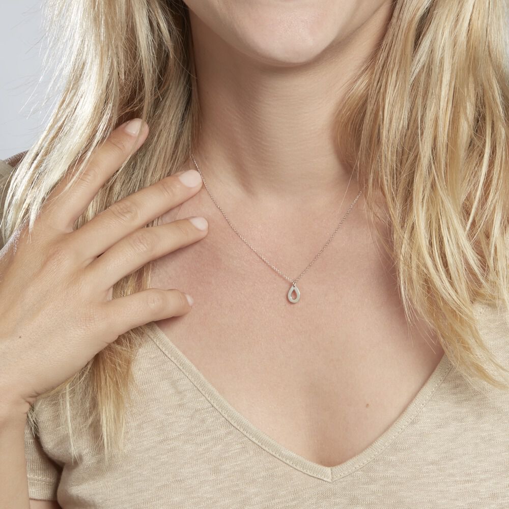 Collier Anh Argent Blanc - Colliers Femme | Marc Orian
