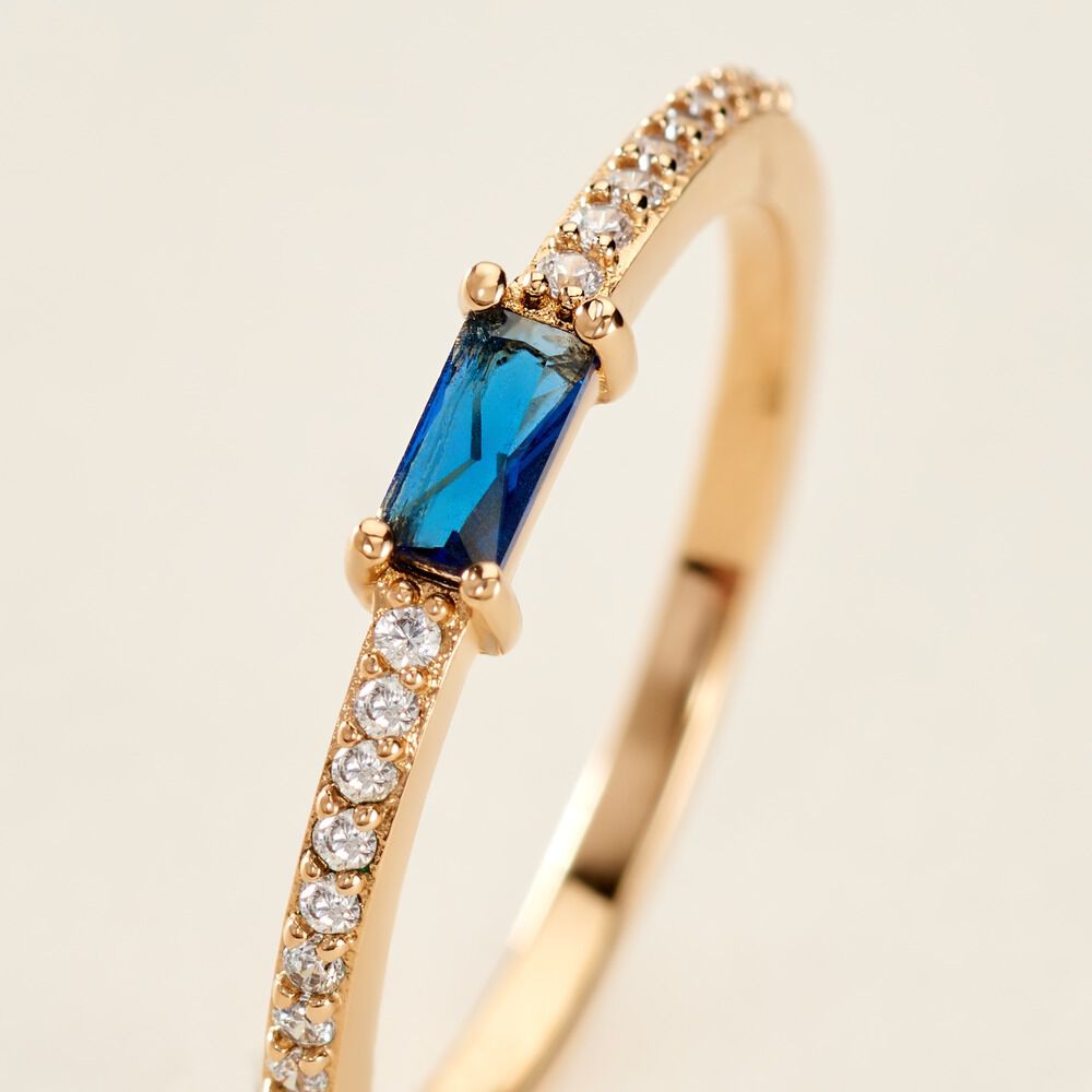 Bague Gamboa Plaqué Or Jaune Verre Oxyde De Zirconium - Bagues de promesse Femme | Marc Orian