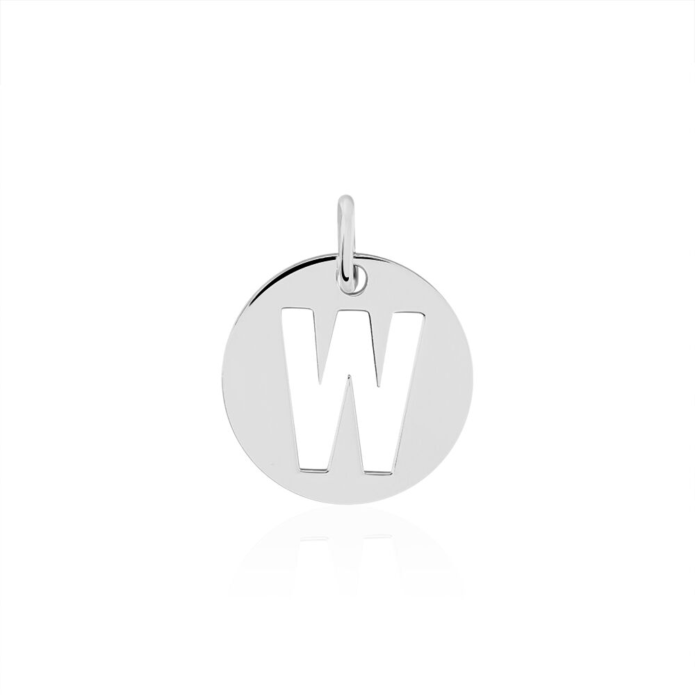 Pendentif Elio W Argent Blanc - Pendentifs Famille | Marc Orian