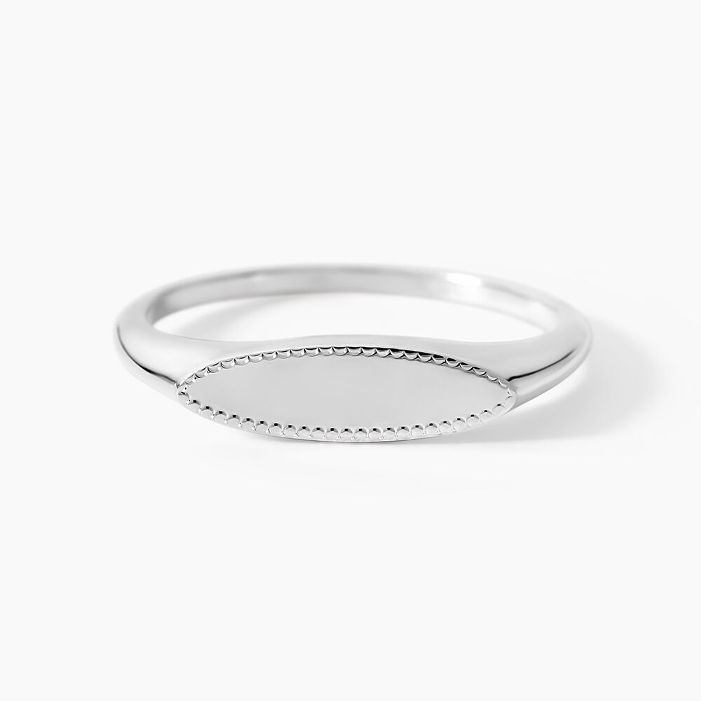 Bague Lilibeth Argent Blanc - Bijoux personnalis&eacute;s Femme | Marc Orian