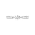 Bague Solitaire Symphonie Or Blanc Diamant - Parures de mariage Femme | Marc Orian