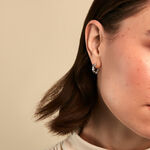 Creoles Hearten Argent Blanc - Cr&eacute;oles Femme | Marc Orian