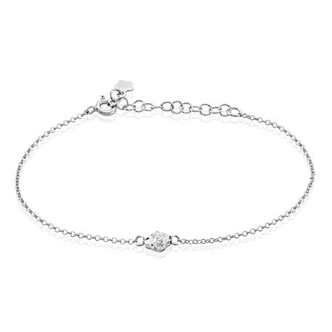 Bracelet Argent Blanc Jacquotte - Bracelets fantaisie Femme | Marc Orian