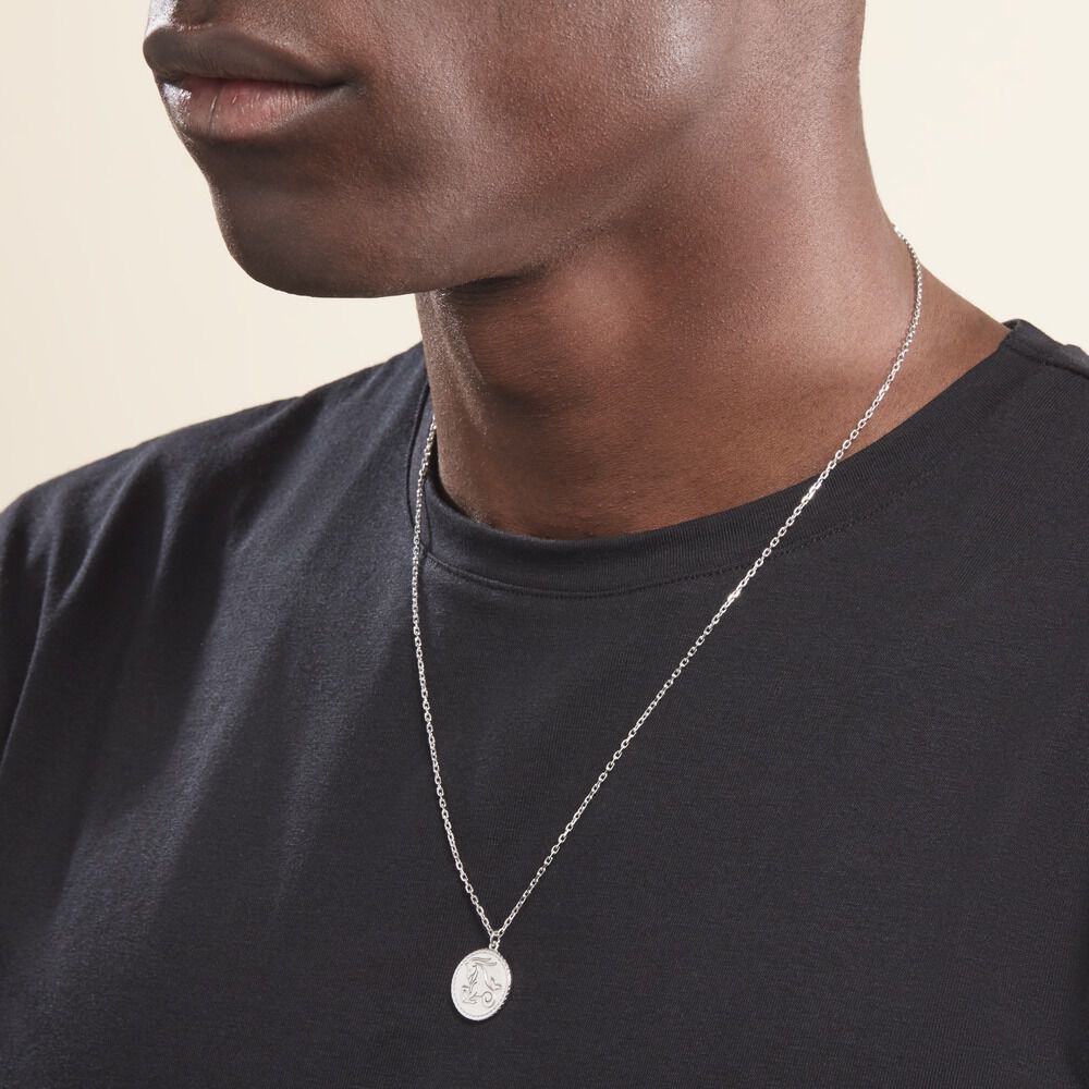 Collier Argent Blanc Lew - Colliers Homme | Marc Orian