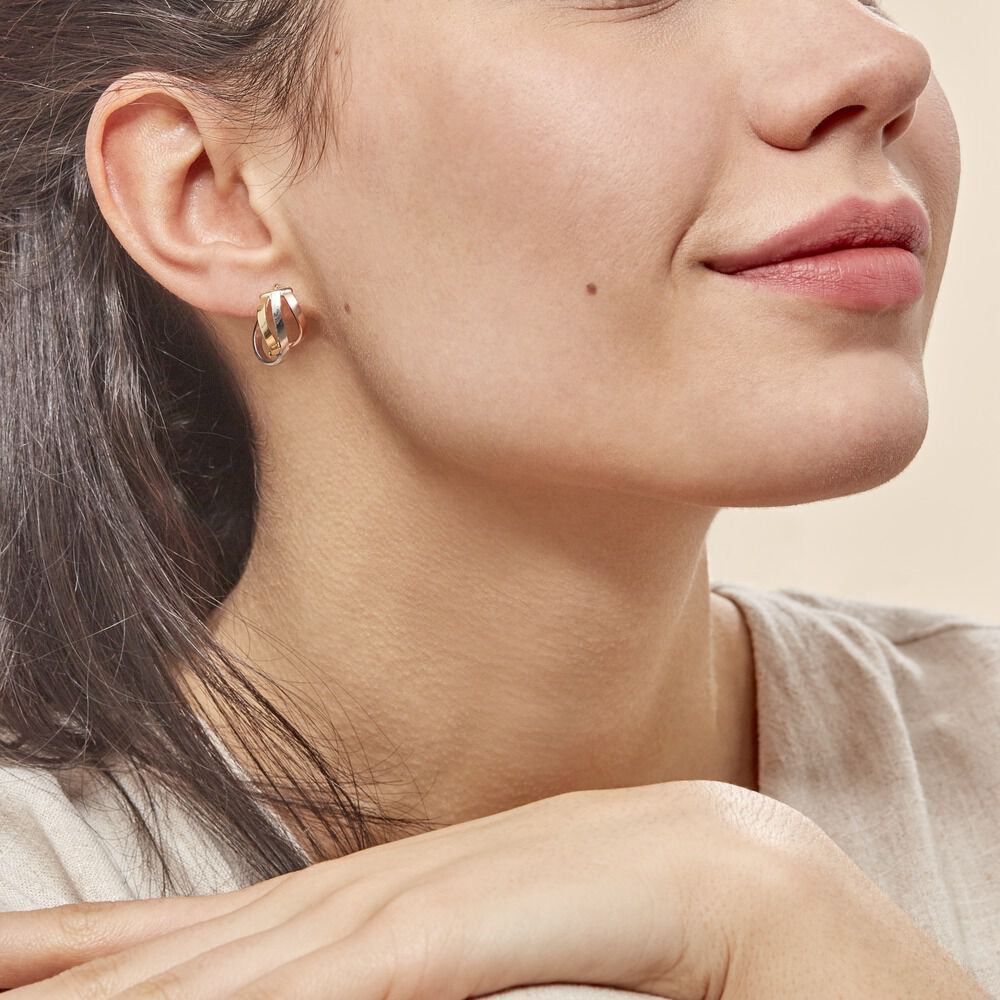 Créoles Horus Or Tricolore - Créoles Femme | Marc Orian