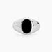 Chevalière Amaurie Argent Blanc Onyx - Bijoux fantaisie Homme | Marc Orian