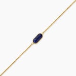 Bracelet Dannie Acier Jaune Sodalite - Bracelets cha&icirc;nes Femme | Marc Orian