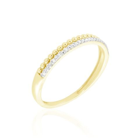 Alliance Or Jaune Adah Diamants - Bagues pierres précieuses Femme | Marc Orian
