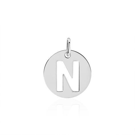 Pendentif Elio N Argent Blanc - Bijoux fantaisie Famille | Marc Orian