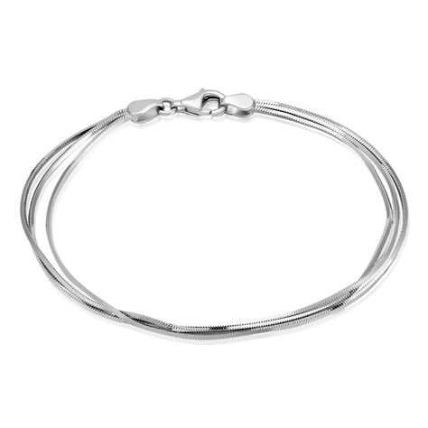 Bracelet Maille Benedicta Argent Blanc - Bracelets mailles Femme | Marc Orian