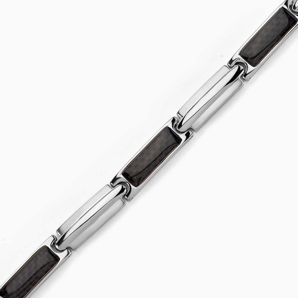 Bracelet Street Acier Blanc - Bracelets cha&icirc;nes Homme | Marc Orian