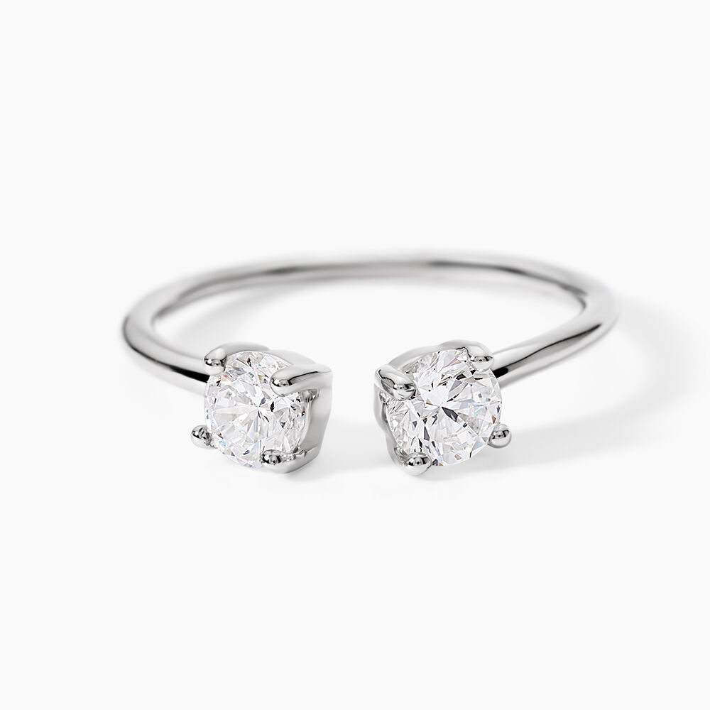 Bague Agnes Argent Blanc Oxyde De Zirconium - Bijoux fantaisie Femme | Marc Orian