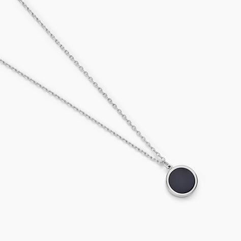 Collier Reversible Argent Blanc Malachite Onyx -  Femme | Marc Orian