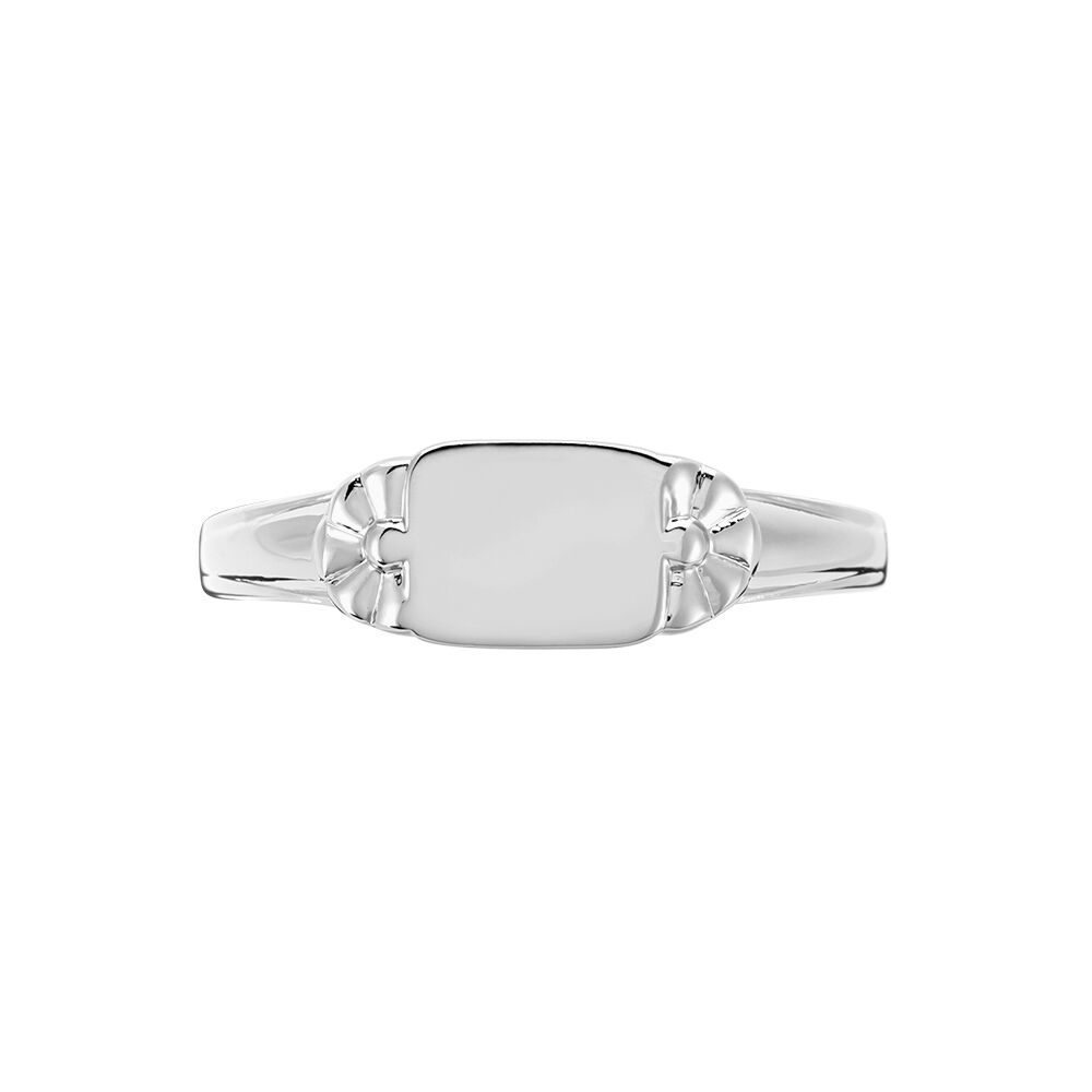Chevalière Darian Argent Blanc - Chevalières Femme | Marc Orian