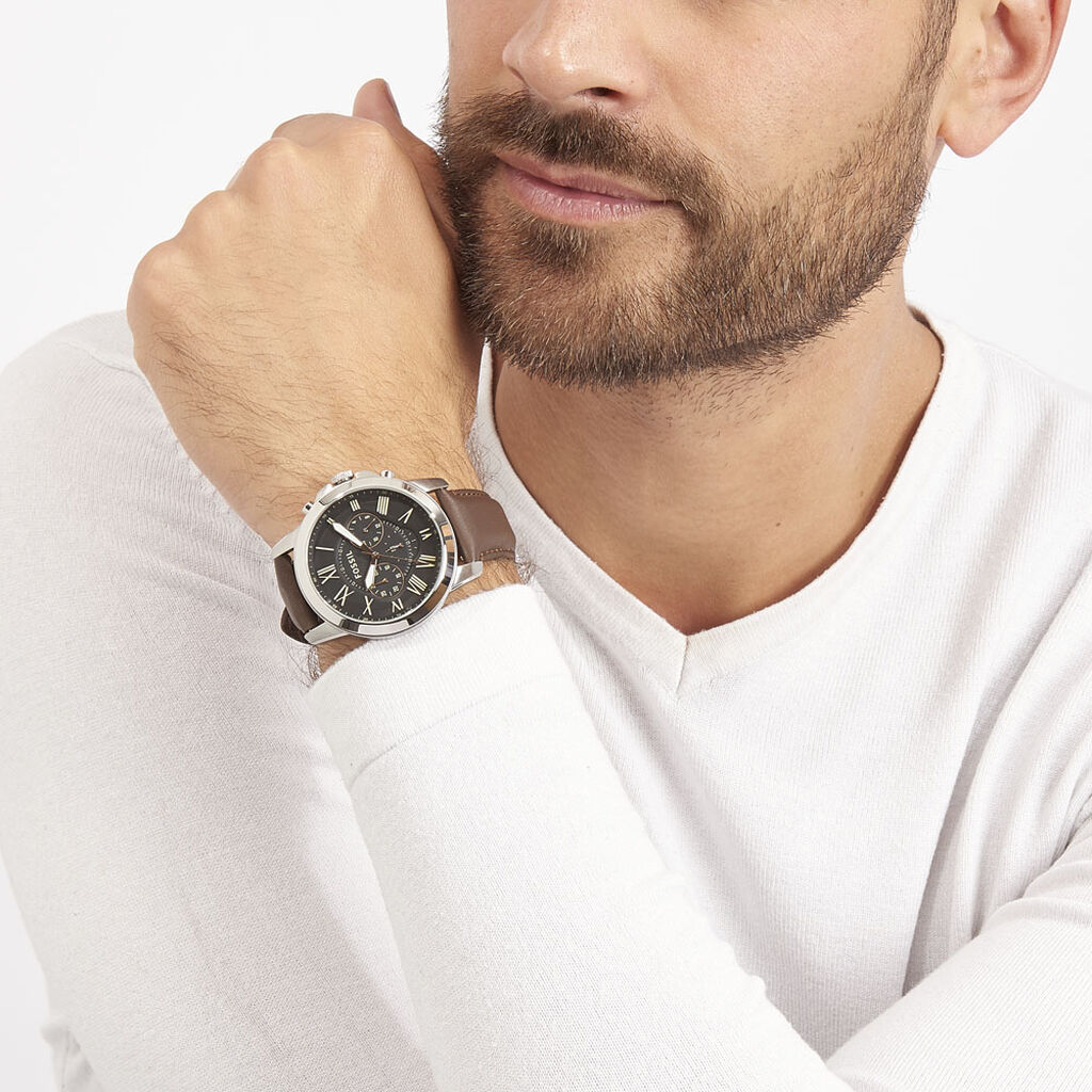 Montre Fossil Grant Noir - Montres classiques Homme | Marc Orian