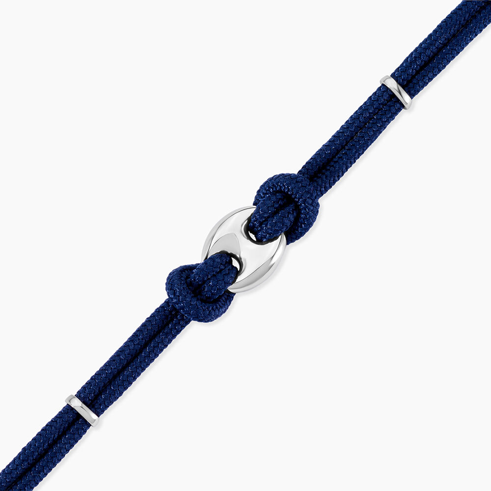 Bracelet Fabrice Acier Blanc - Bracelets cordons Homme | Marc Orian