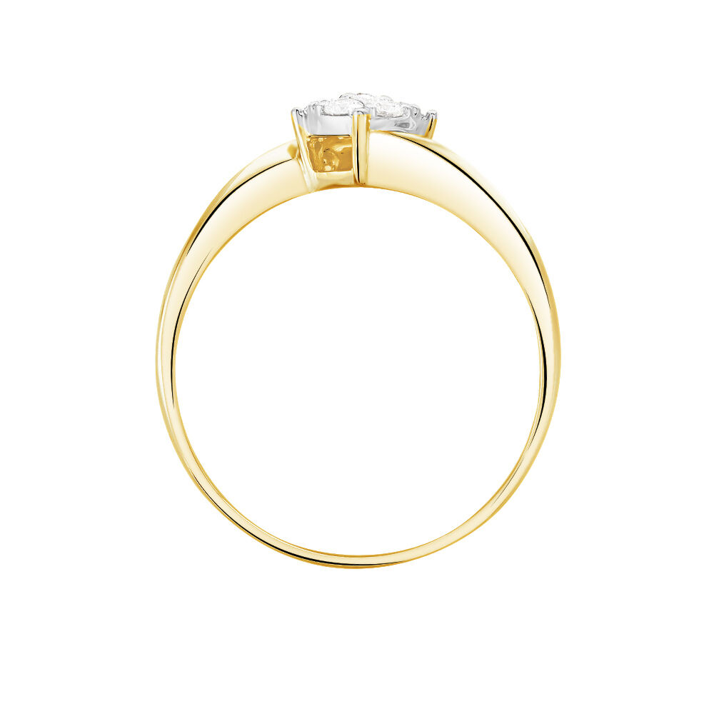 Bague Solitaire Lysia Or Jaune Diamant - Parures de mariage Femme | Marc Orian
