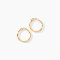 Créoles Bartimee Or Jaune - Boucles d'oreilles Créoles Femme | Marc Orian