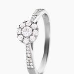 Bague Neptune Or Blanc Diamant - Solitaires Femme | Marc Orian