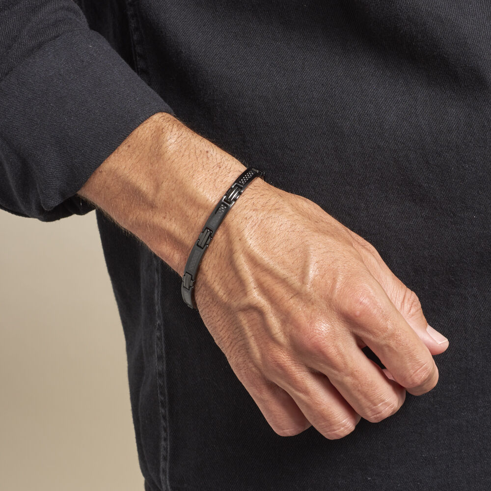 Bracelet Phebus Him Classique Acier Noir - Bracelets Homme | Marc Orian
