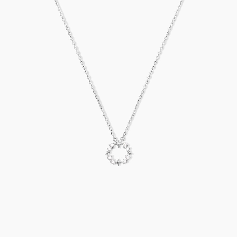 Collier Sueda Argent Blanc Oxyde De Zirconium - Colliers avec pierres Femme | Marc Orian